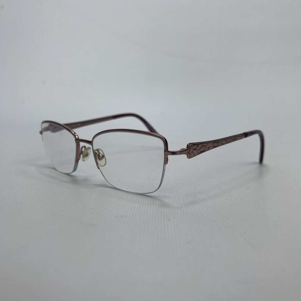 Y2K Bulova Bisbee Eyeglasses Frames Pink 52-17 135 Tech-core Office Rectangular